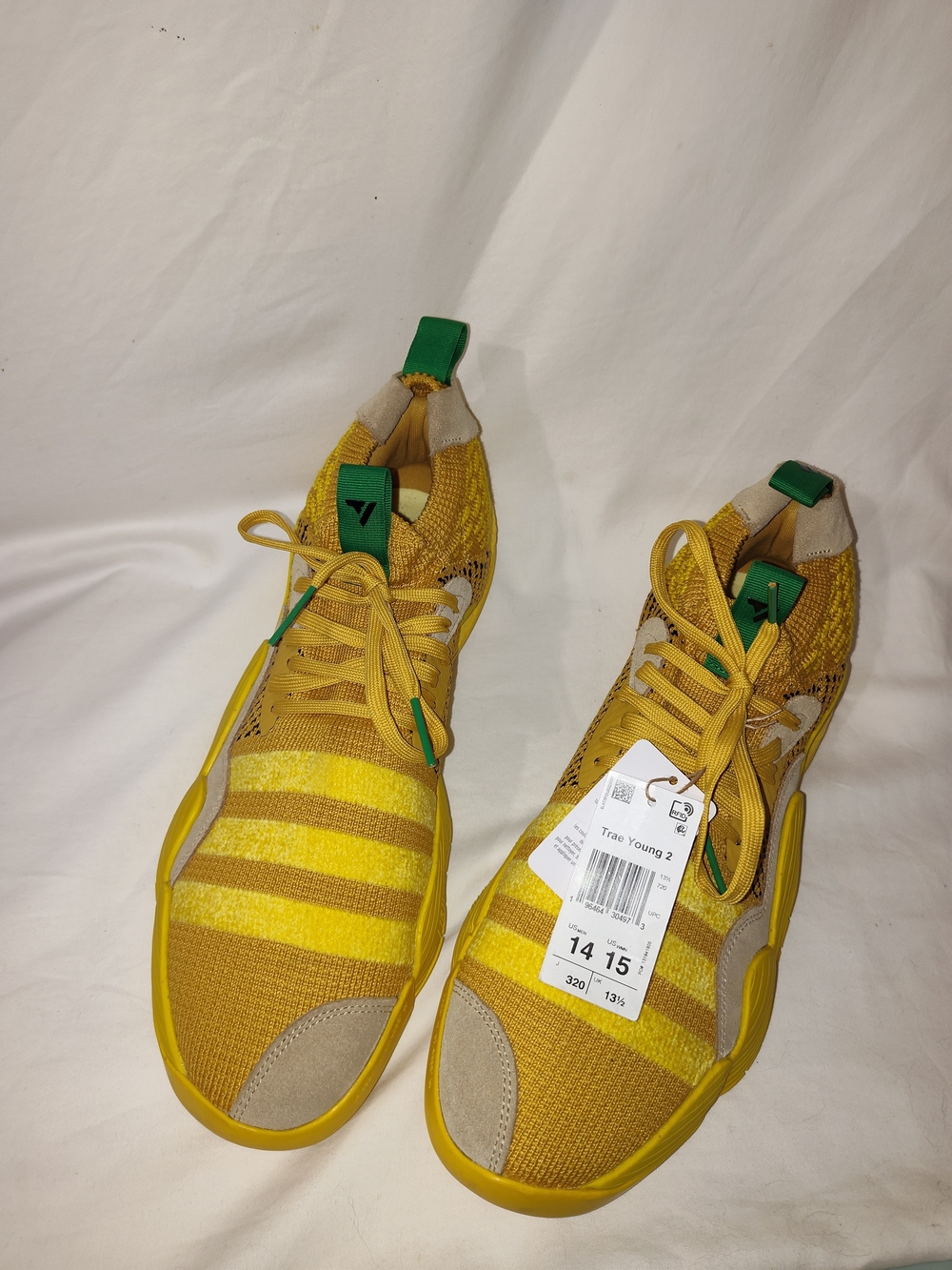adidas Yellow and Green Youth Athletic Sneakers